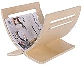 Legacy Décor Solid Wood Magazine Holder, Natural Color