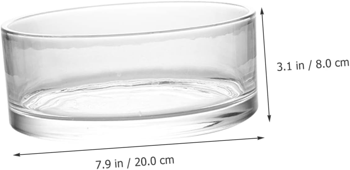 Glass Hydroponic Planter Clear Design Fish Tank Terrarium for Water Plants and Betta Fish Transparent Vase for Home Decor and Centerpieces