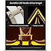 QQXX LED Lighted Liquor Bottle Display Shelf,Ace of Spades Champagne VIP Bottle Presenter, Bottle Sparklers,Champagne Bottle Display Stands，for Bar/Hotel/Nightclub/Private Bottle PresenterParty LED