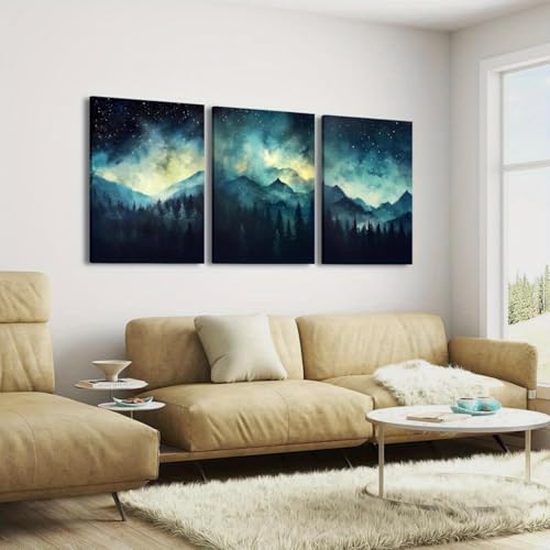 Décoration murale forêt bohème moderne 75x110cm pour sublimer le salon