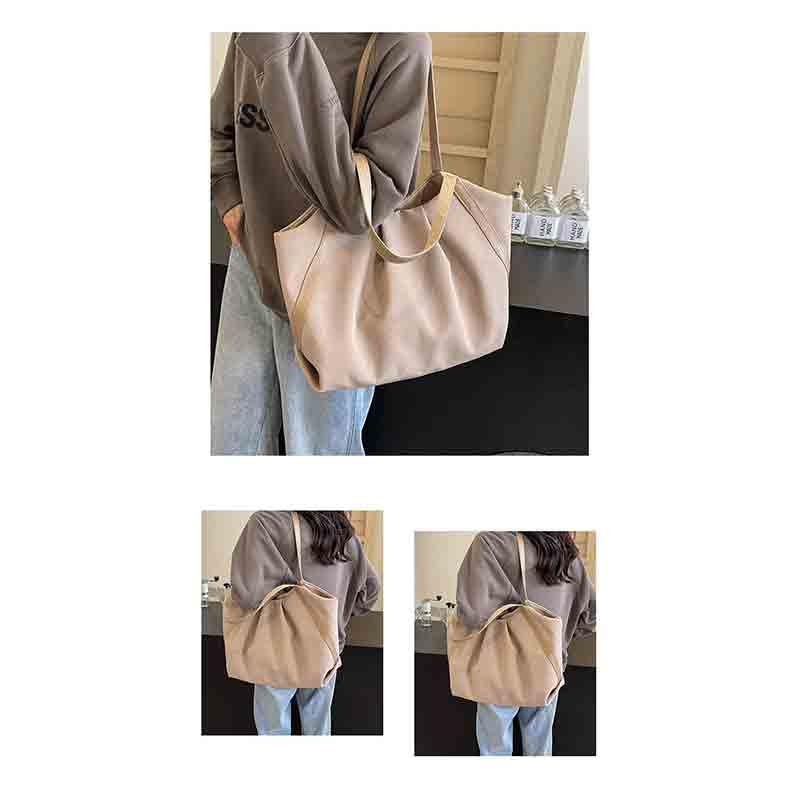 Casual Lightweight Canvas Women's Versatile Large Capacity Handbag - Commuting Shoulder Tote & Crossbody Bag4