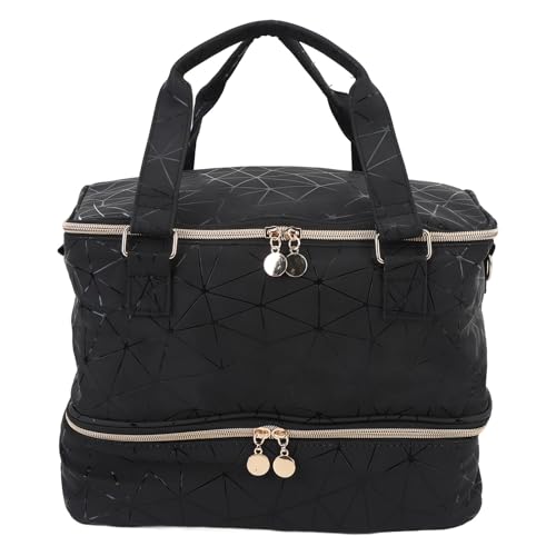 Sac de rangement vernis à ongles en cuir PU élégant avec cloison réglable