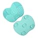 Produktbild Silikon Make-up Pinsel Reinigungsmatte, Kemxing 1 Stück Lidschatten Pinsel Reiniger Pad Kosmetische Pinsel Reiniger Matte Tragbarer Waschwerkzeugwäscher mit Saugnapf, Mintgrün