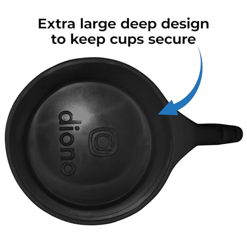 Image of Diono XL Car Seat Cup Holders for Radian and Everett Car Seats, Pack of 3 Cup Holders, Black