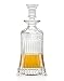 Godinger Silver Art Symphony Crystal Collection Square Whiskey Decanter, 500 ml