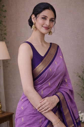 Image of South Cotton Gadwal Saree for Women | Celebrity Inspired Traditional Ethnic Wear | Chettinad & Kalyani Cotton Sarees | Soft Cotton Saree with Blouse Piece