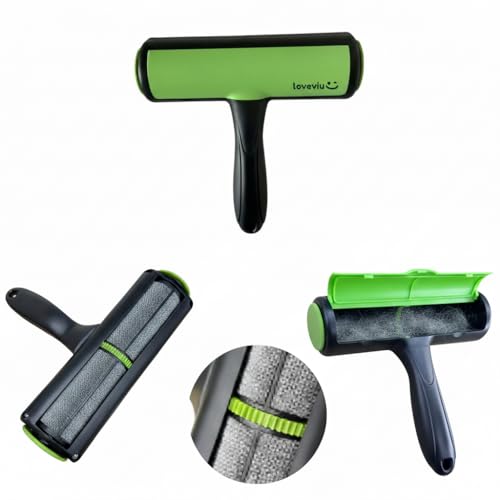 Quitapelos para Mascotas Gato o Perro – Rodillo Removedor de Pelo Reutilizable y Lavable – Recogida Electroestática y Bidireccional Automática – Fácil Limpieza de Sofás, Ropa y Camas de Mascotas