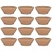 Koyal Wholesale Ceramic Tealight Candle Holder Terracotta Candle Saucers for Centerpiece Decor, Candle Tray, Set of 12