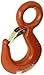 Campbell 3924715IL Drop-Forged Alloy Steel Eye Hoist Hook with Integrated Latch, Painted Orange, 27 Trade, 4-1/2 ton Working Load Limit
