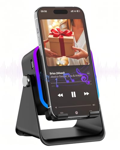 Gifts for Men Tech Gadgets Wireless Induction Speaker with Phone Stand