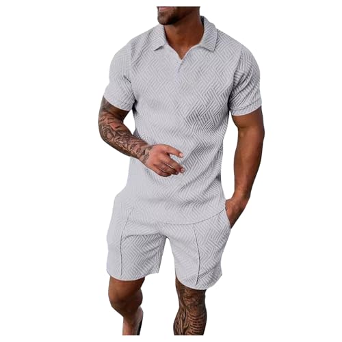 Ensemble sport homme avec t-shirt et short décontracté pour le sport et les loisirs quotidiens