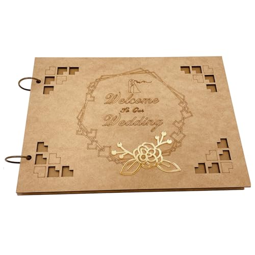 Tarjeta de bendición de madera para regalo de boda y celebraciones