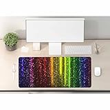 Excellente performance antidérapante : le matériau en caoutchouc au fond a d'excellentes propriétés antidérapantes et peut s'adapter fermement au bureau. Que vous soyez dans un jeu intense ou un moment de bureau tendu, le tapis de souris peut être placé fermement sur le bureau sans glisser ou bouger facilement.