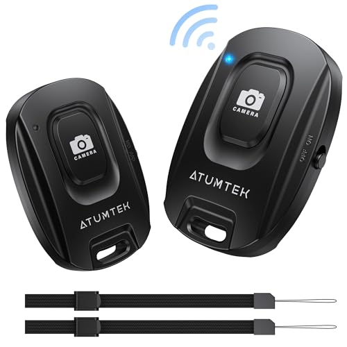 ATUMTEK Télécommande d’Appareil Photo pour iPhone et Smartphones Android (Lot de 2), Bouton de Télécommande sans Fil pour Photos et Vidéos (Bluetooth 5.2), avec Dragonne, Noir – vue 8