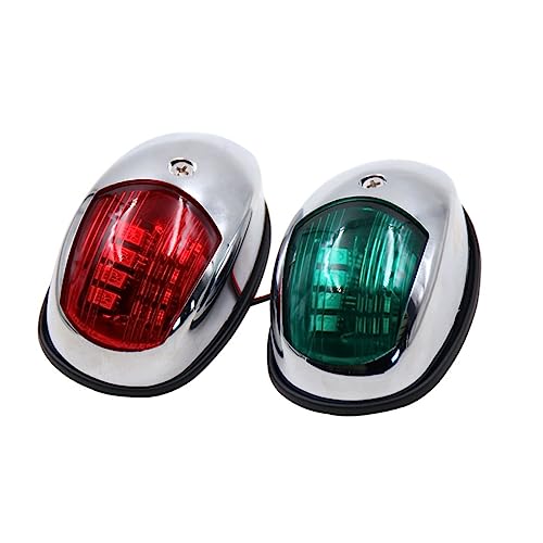 KESYOO 2Pcs LED Boat Navigation Lights Bow Lamps for Pontoon Fishing and Yacht Durable Efficient Safety Lighting with Low Power Consumption