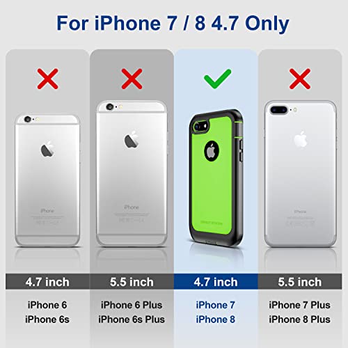 Impactstrong Iphone 7/8 Case, Ultra Protective Case With Built-In Clear Screen Protector Full Body Cover For Iphone 7 2016 /Iphone 8 2017 (Black) #TOP1