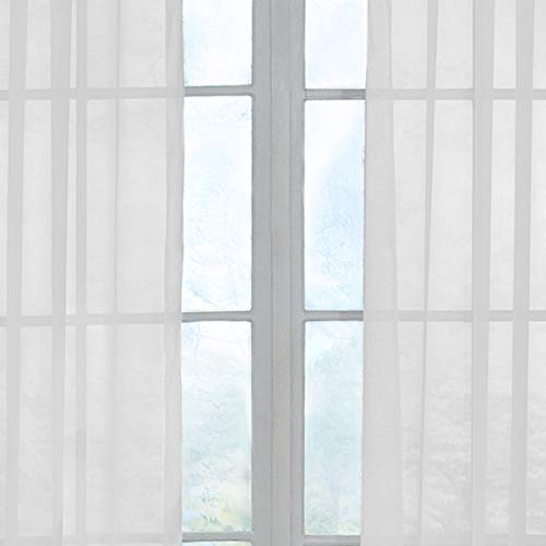 Curtain Fresh 11497059X120WH Arm and Hammer Modern Odor Neutralizing Sheer Voile Light Filtering Grommet Window Curtains for Bedroom or Living Room (Single Panel) - Image 3