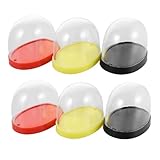 Supvox 6 Stück Transparente Mini Kuchenhaube Plastik Dekoration für Puppenhaus Bäckerei für Kreative Präsentationen und Lebendige Spielszene