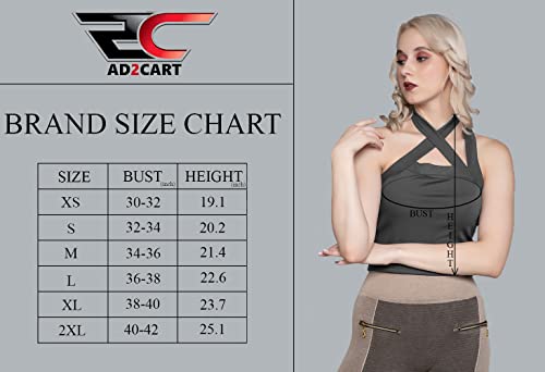 Image of A1726 Women's Basic Solid Halter Neck Crop Top for Women Stylish Western