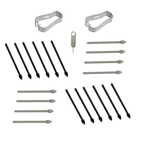 (20pcs Pack) s22 Ultra s Pen Nibs Replacement Stylus Hard Tips for Samsung Galaxy s22 Ultra,Pen nibs for Galaxy s22 Ultra,s Pen nibs Also fit for Galaxy s24 Ultra (Black+Gray) - Thumbnail 7