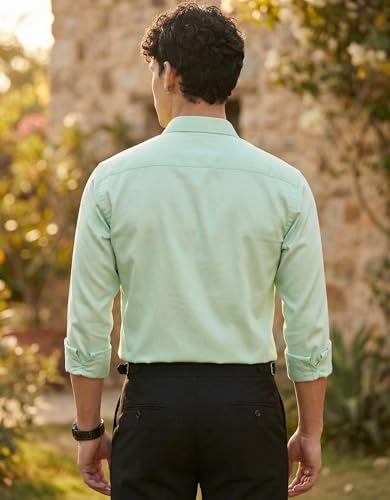 Image of IndoPrimo Men's Stylish Satin Shirt for Party, Formal, Daily and Casual Wear Full Sleeve Shirt for Mens - Trio