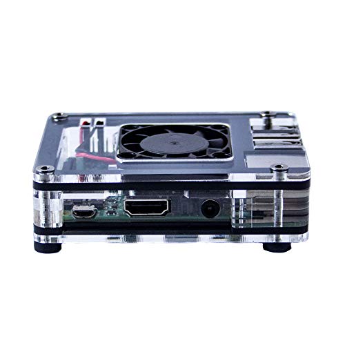 Zebra Classic Interior Fan Case – Raspberry Pi 3 B+ ~ Black Ice ~ C4Labs #TOP3