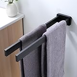 RUICER Toallero Pared 2 Barras - 40cm Toallero de Baño, Cuelga Toallas Baño,...