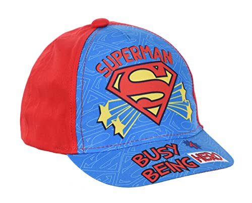 DCComics Casquette bébé/Enfant Superman Bleu et Rouge de 9mois à 3ans (Bleu/Rouge, 50 cm (18-36 Mois))