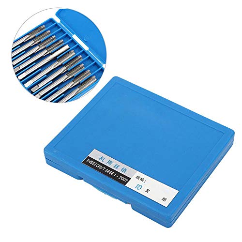 Conjunto de brocas de rosca de parafuso de broca de 10 peças, broca de rosca de aço de alta velocida