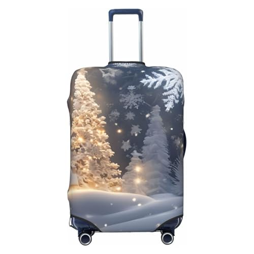 Housse de valise extensible XL noire avec imprimé de Noël, un accessoire de voyage universel