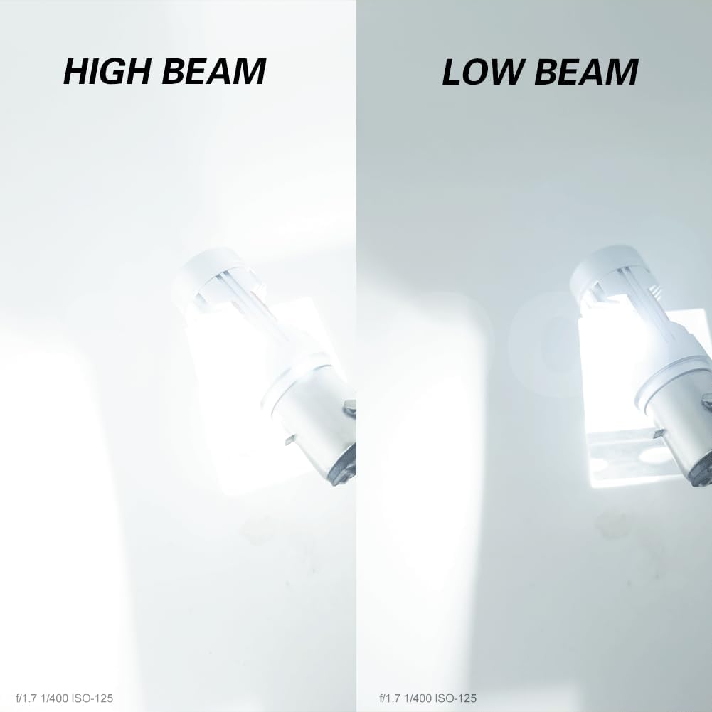 SOFOC BA20D Lampadina S2 Ventola Di Raffreddamento Integrata 5000Lm Led Faro Per Moto Bianco 6V 12V 24V Compatibile Con 6-24V AC/DC 15W Csp Super Luminoso 1Pcs