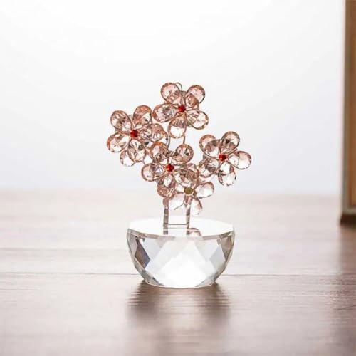 Figurines de fleur de prune en verre pour decoration de table chic - 6