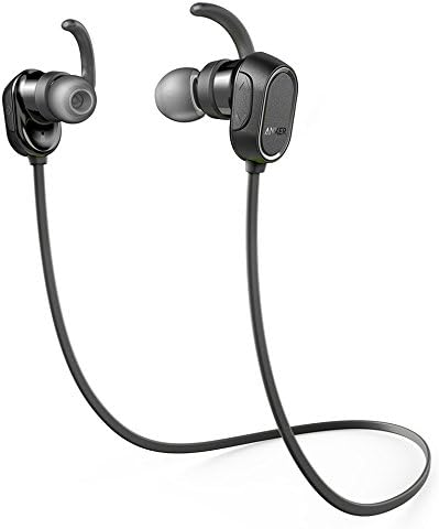 Anker SoundBuds Wireless Headphones - Bluetooth Black Water Resist Built in Mic