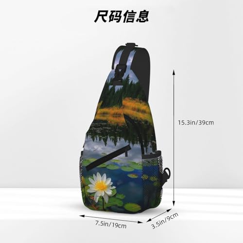 Bolso Sling para Hombre y Mujer con Estilo Floral y Resistente al Agua miniatura 4