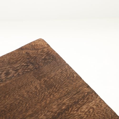 Soporte de pedestal de madera Zerodeko con bandeja compacta de baño y hogar 4