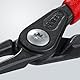 KNIPEX Präzisions-Sicherungsringzange für Innenringe in Bohrungen mit rutschhemmendem Kunststoff überzogen grau atramentiert 165 mm, 48 21 J21