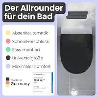 instmaier Alma | Toilettendeckel | D-Form | Schwarz | Made in Germany – Ansicht 2