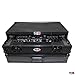 ProX Live Performance Gear XS-DDJSR2LTBL LED ATA Flight Case For Pioneer DDJ-SR2 DJ Controller with Laptop Shelf and LED - Black