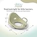 Dolu Nuve Toddler Toilet Training Seat Insert with High-Arched Backrest, Slide Handles and Easy to Clean, For Children 18+ and Older, Green