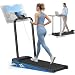 Cardirun Walking Pad with Incline, 6 in 1 Folding Treadmills for Home Foldable with Handle Bar, 3.0HP Under Desk Treadmill, Running Machine Walk Pad, 3 Control Methods & 145kg Capacity