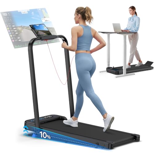 Cardirun Walking Pad with Incline 6 in 1 Folding Treadmills 3 Controls