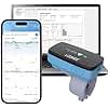 LOOKEE Ring-Pro Wearable Oxygen Monitor with Vibration Reminder for Low O2 - Continuous Pulse Oximeter -Rechargeable Blood Oxygen Saturation Tracker for SpO2 & PR - Free APP & PC Reports