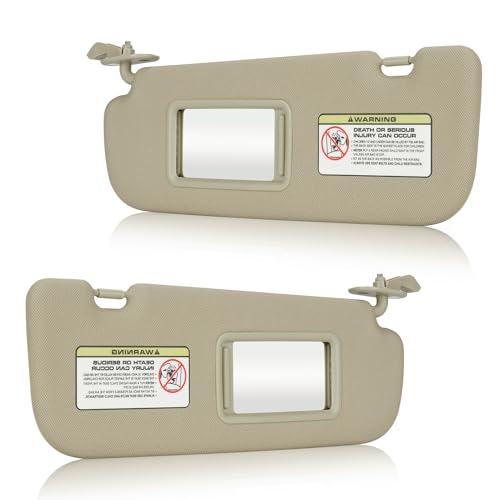 Driver & Passenger Sun Visor for Hyundai Elantra (2011-2015) Beige