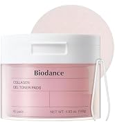 Biodance Collagen Gel Toner Pads, Pore Minimizer for Face, Improving Elasticity, Plumping Toner P...