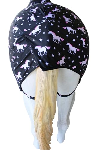 Image of Medium Challenger Horse Comfort Stretch Sleazy Full Body Sheet with Neck - 4-Way Stretch Spandex Lycra Hood & Body - Seamless Face - Twilight Unicorn 521MW21