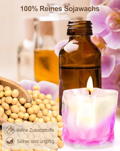 bougie niu Świece zapachowe – prezenty dla kobiet, wanilia, zestaw prezentowy ze świecami zapachowymi, naturalne świece sojowe do aromaterapii, prezent na rocznicę ślubu, prezent urodzinowy