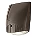 Bronze Integrated LED Outdoor Wall Pack Light with 1000 Lumens, 5000K Daylight