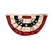 Darice Tea Stained American Flag Bunting – Display Stars and Stripes on Holidays or All Year Long - Easy to Hang - Durable, Holds Up to Weather - Indoor or Outdoor Use – 48”x25”, Polyester (1 Piece)