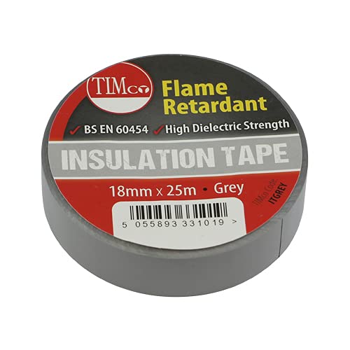 TIMco ITGREY PVC Insulation Tape-25m x 18mm-Grey