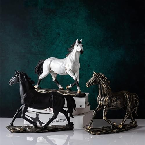 Estatua de Caballo de Resina para Decoración miniatura 5